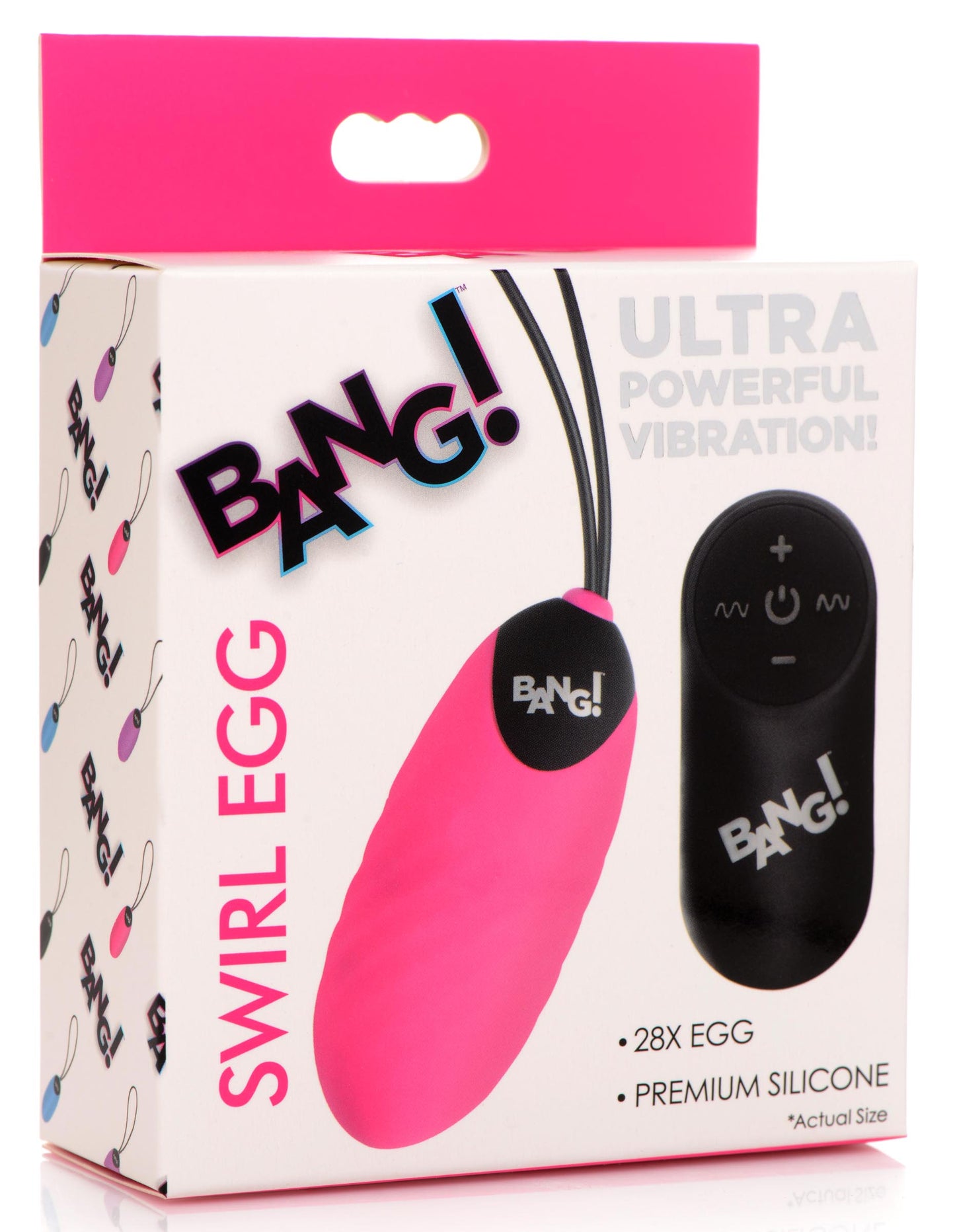 28x Swirl Silicone Vibrating Egg With Remote Control