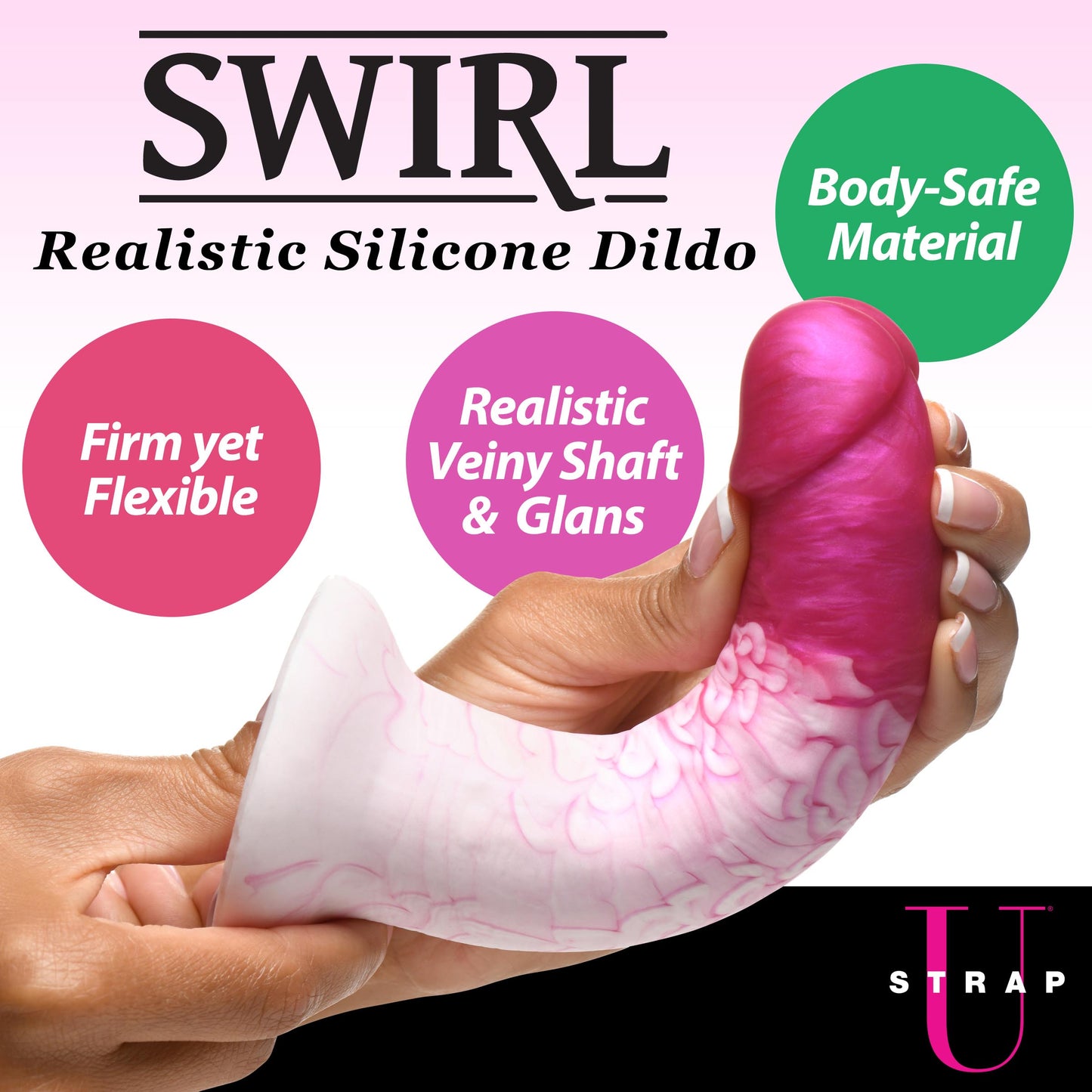 Swirl Realistic Silicone Dildo