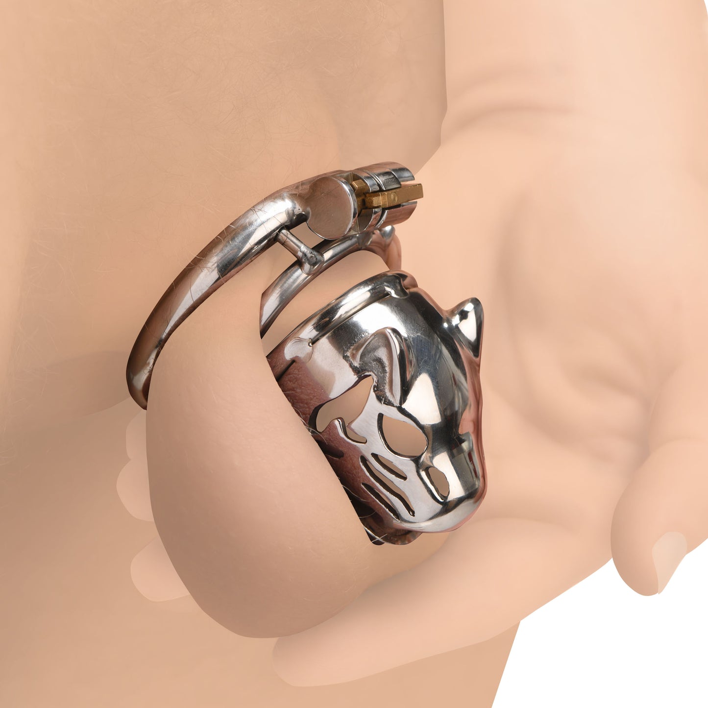 Caged Cougar Locking Chastity Cage