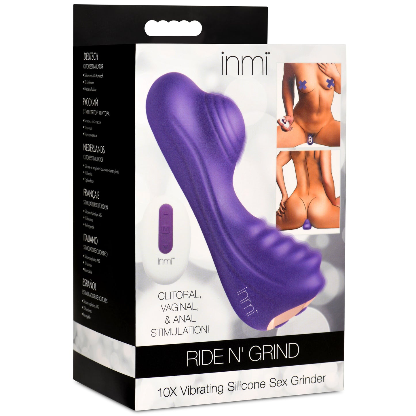 Ride N' Grind 10 X Vibrating Silicone Sex Grinder