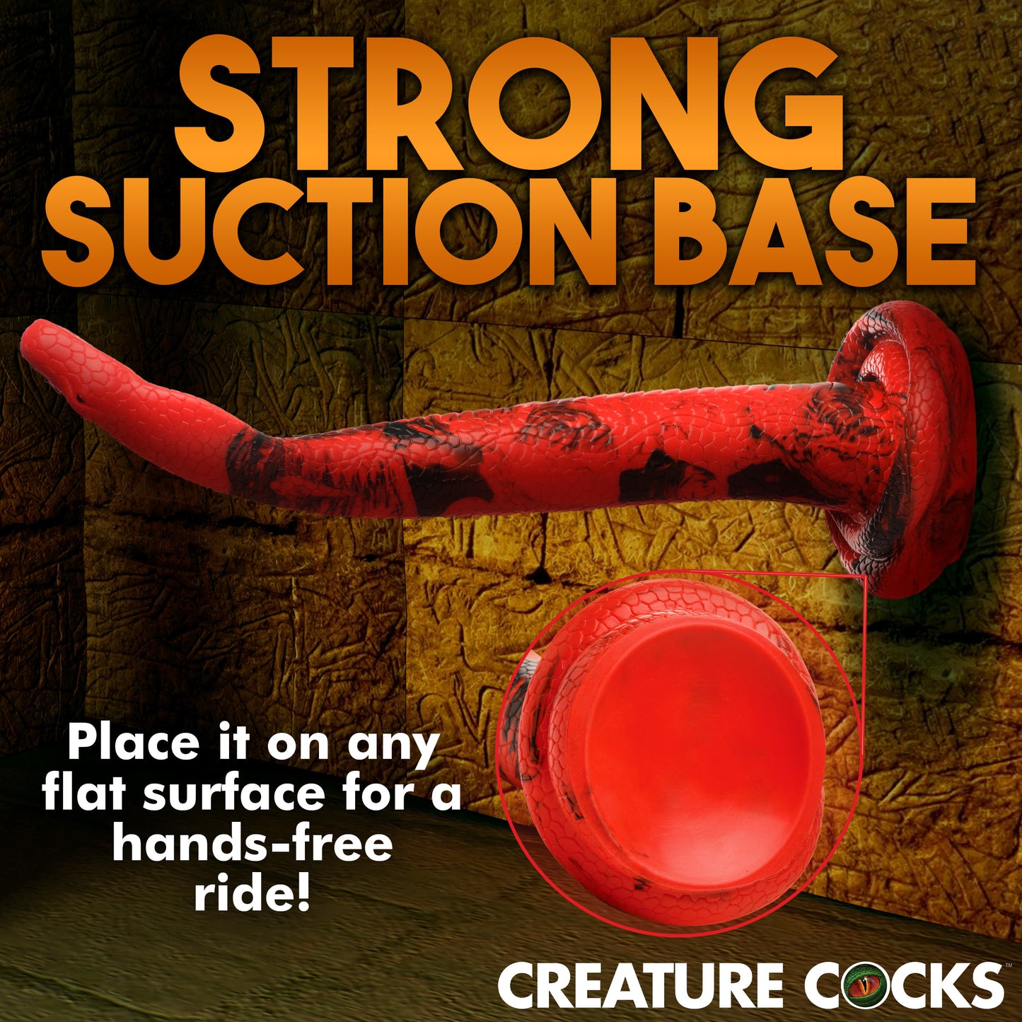 King Cobra Silicone Dildo - Inch