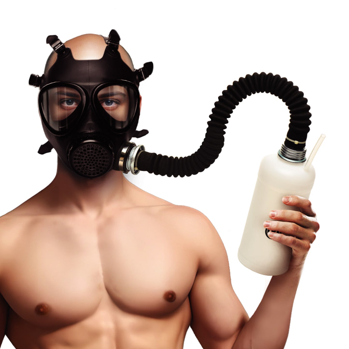 Inhaler Gas Mask With Bottle