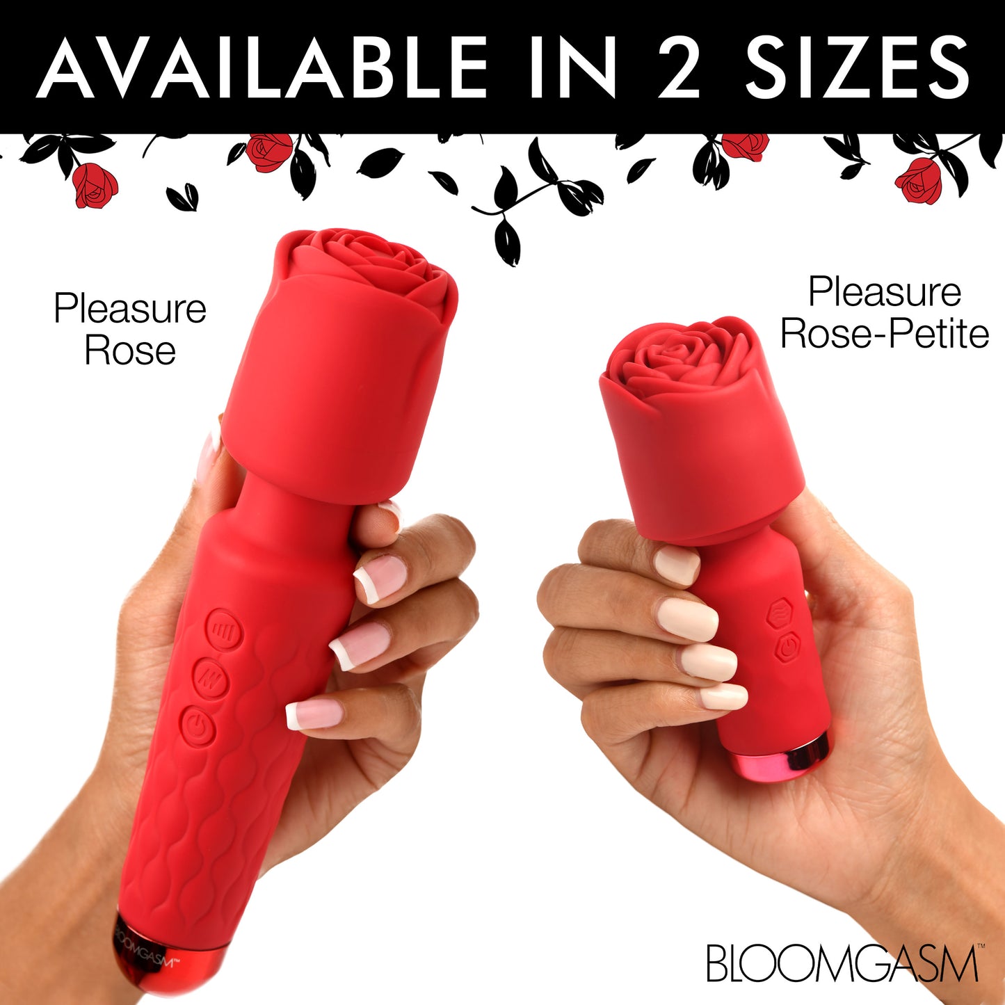 Pleasure Rose-petite Mini Silicone Rose Wand