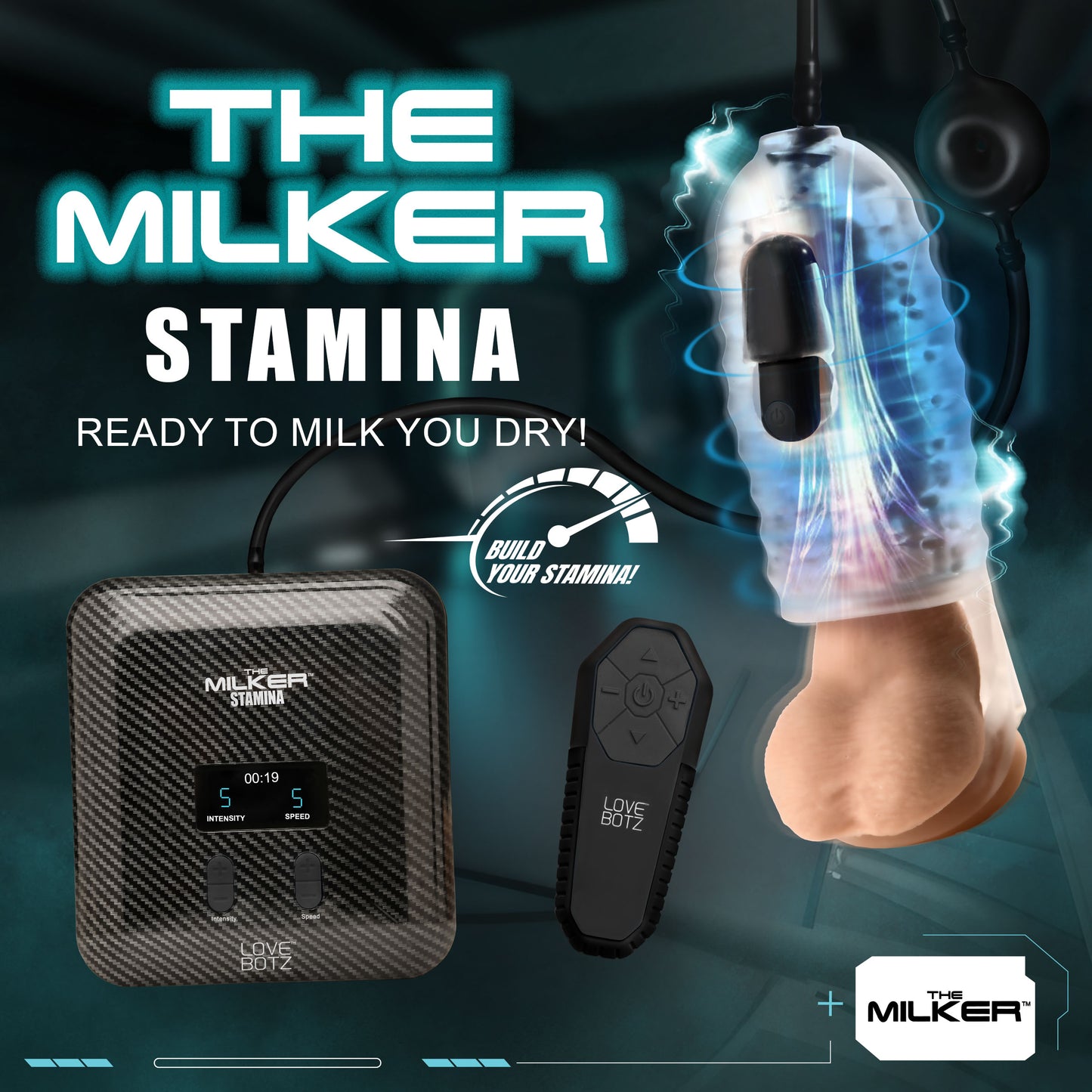 The Milker Stamina With Automatic Stroking, Suction And Vibration