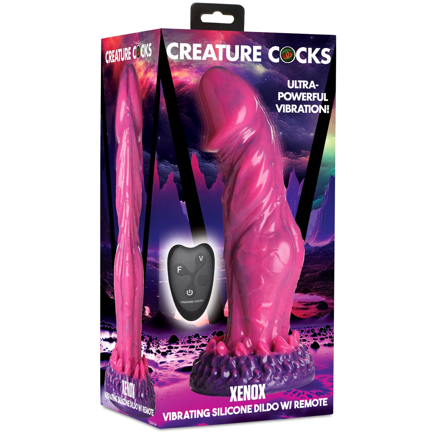 Xenox Vibrating Silicone Dildo With Remote