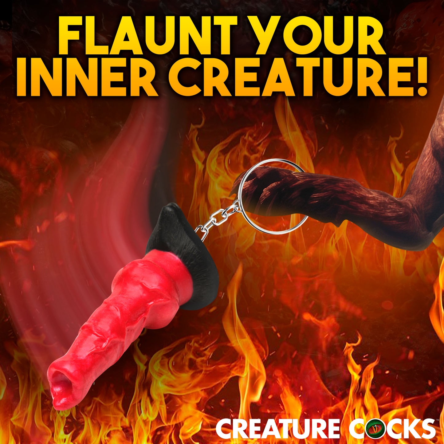 Hell Hound Mini Dildo Key Chain