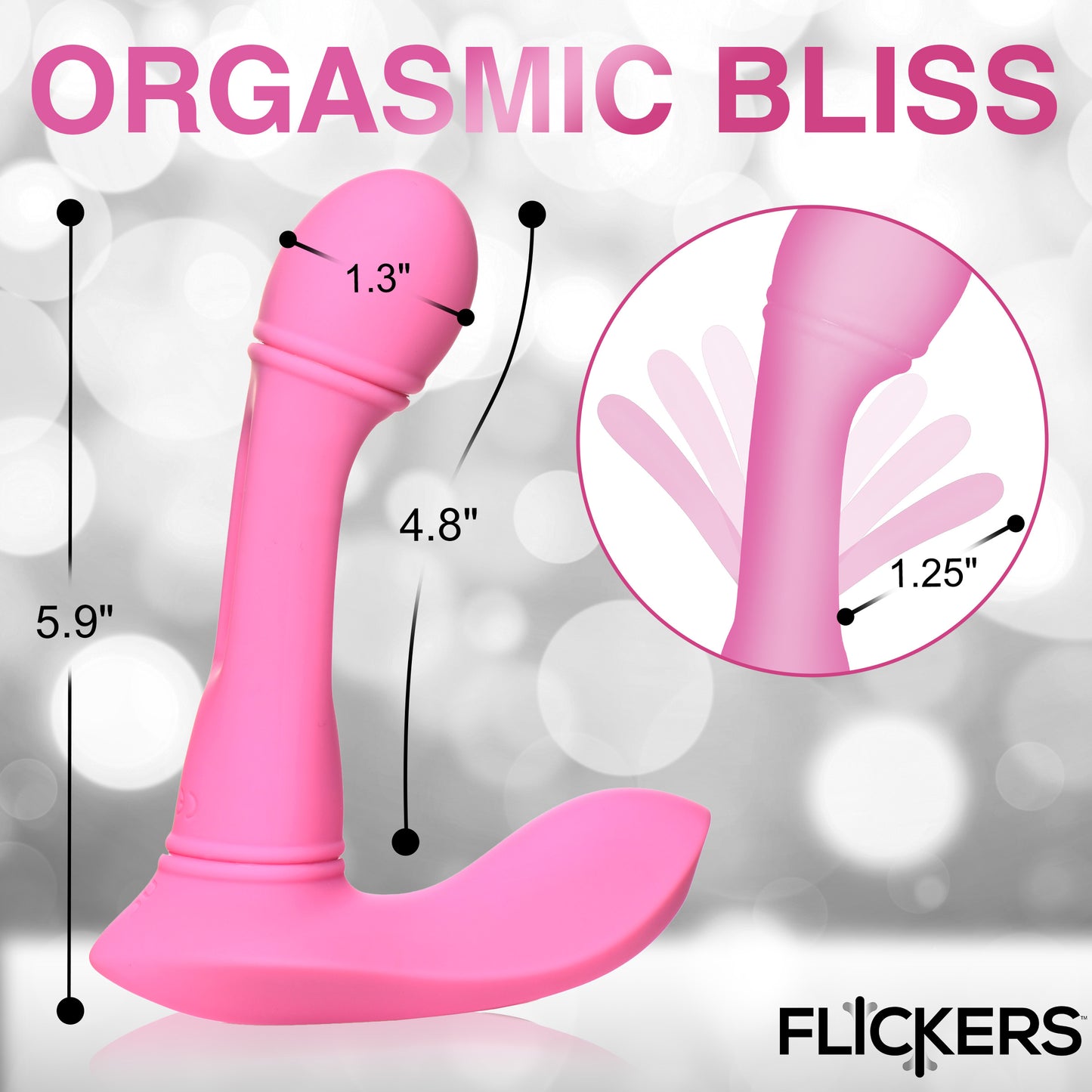 G-flick G-spot Flicking Silicone Vibrator With Remote