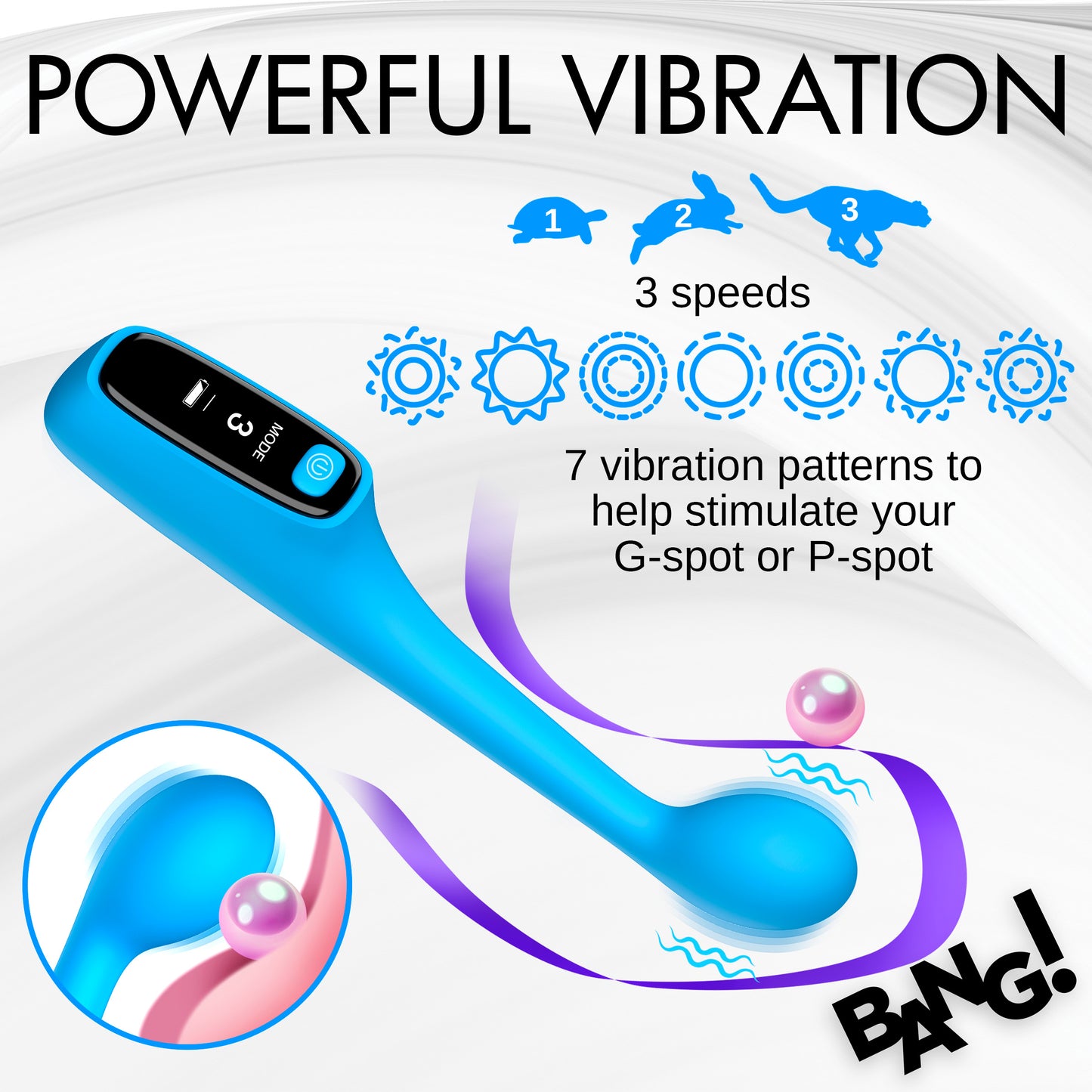 Silicone G-spot Vibrator With Digital Display