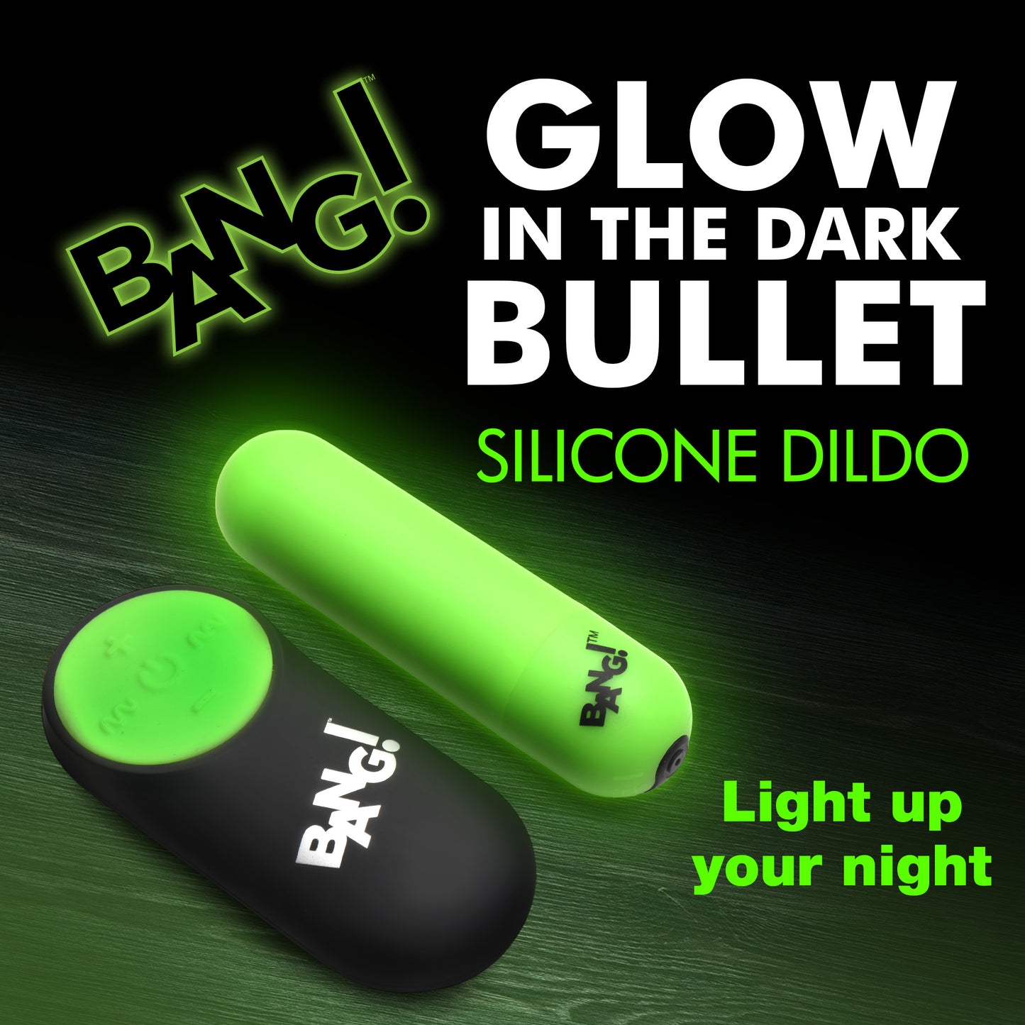 Glow-in-the-dark Silicone Bullet