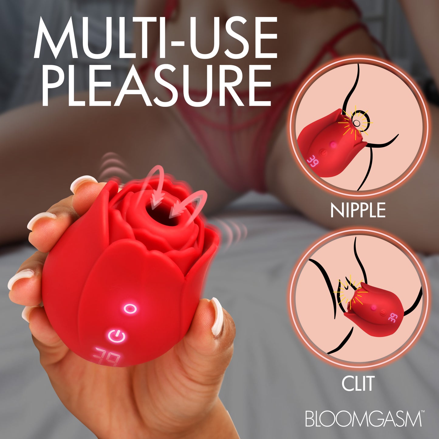 Cyber Rose Sucking & Vibrating Digital Clitoral Stimulator