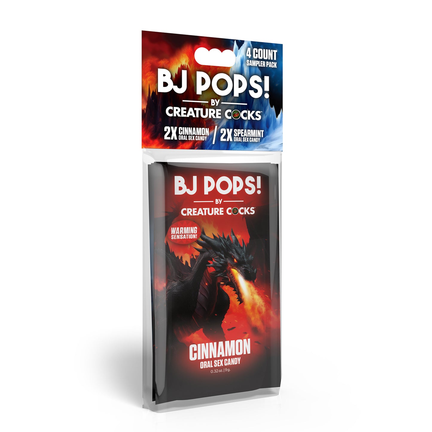 Creature Cocks Bj Pops 4 Count Sampler Pack