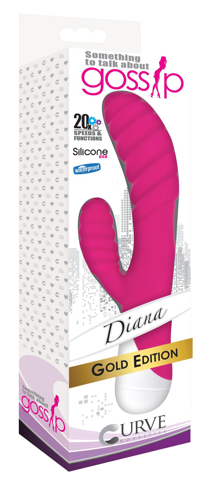 Diana 20x Rippled Silicone Rabbit Vibe