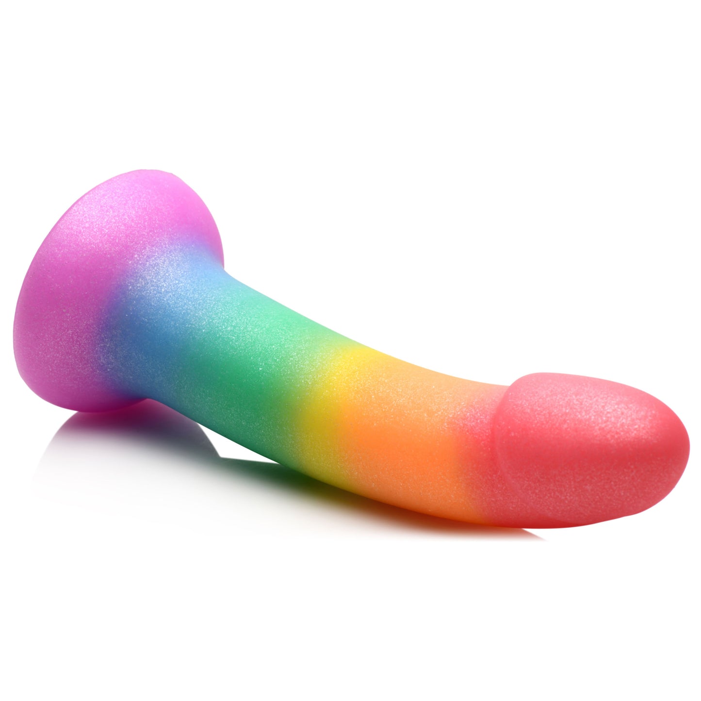 Phallic Rainbow Silicone Dildo