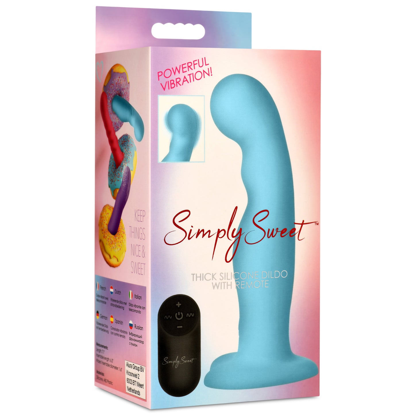 21x Vibrating Thick Silicone Dildo