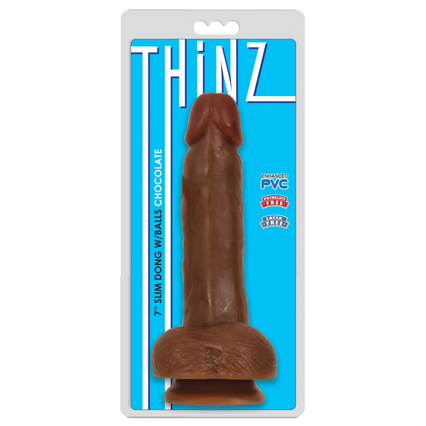 Thinz 7 Inch Slim Dildo With Balls