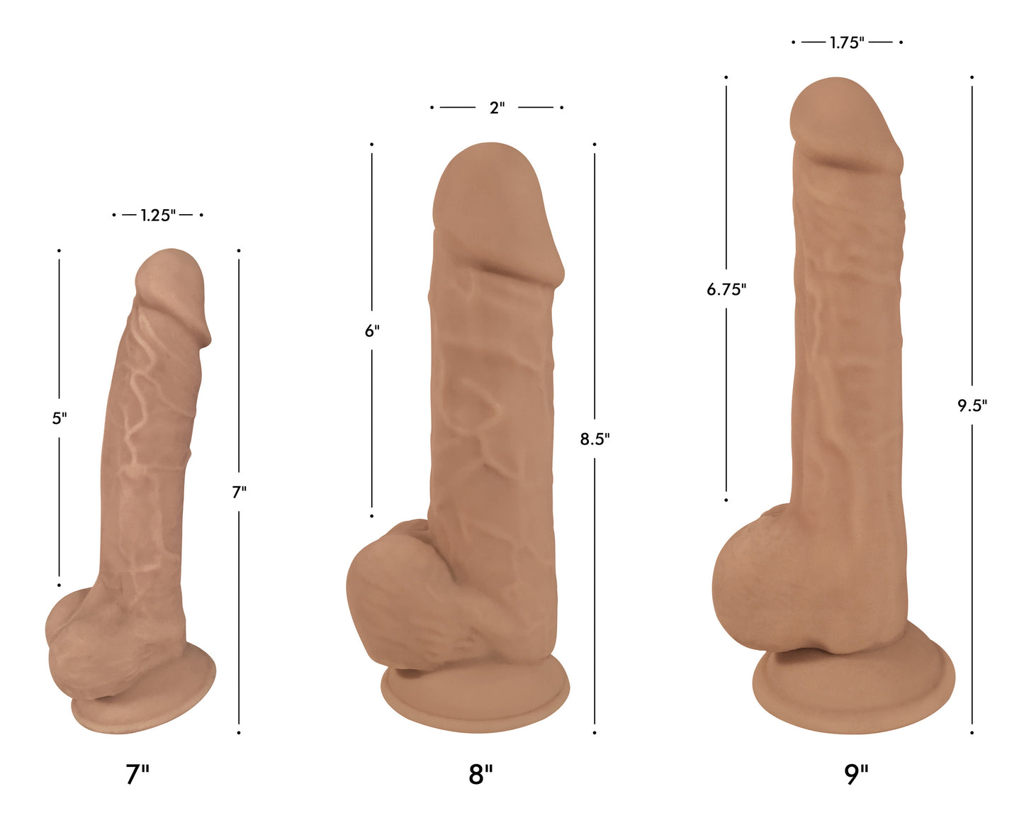 Silexpan Hypoallergenic Silicone Dildo With Balls