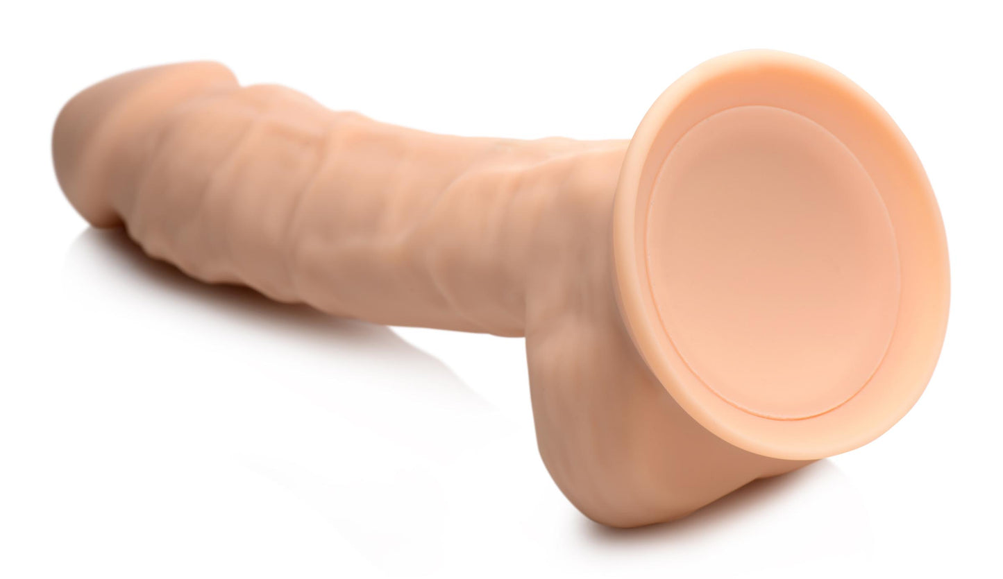 8 Inch Silexpan Hypoallergenic Silicone Vibrating Dildo