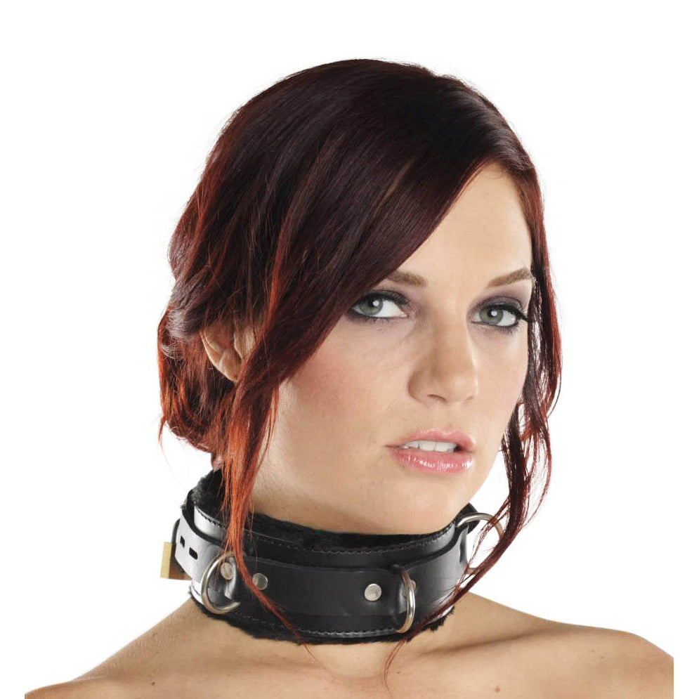 Strict Leather Premium Fur Lined Locking Collar