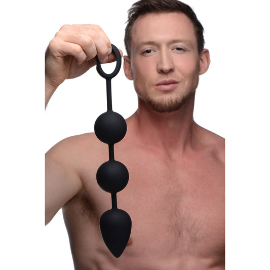 Tom Of Finland Weighted Anal Ball Beads and Silicone Plug