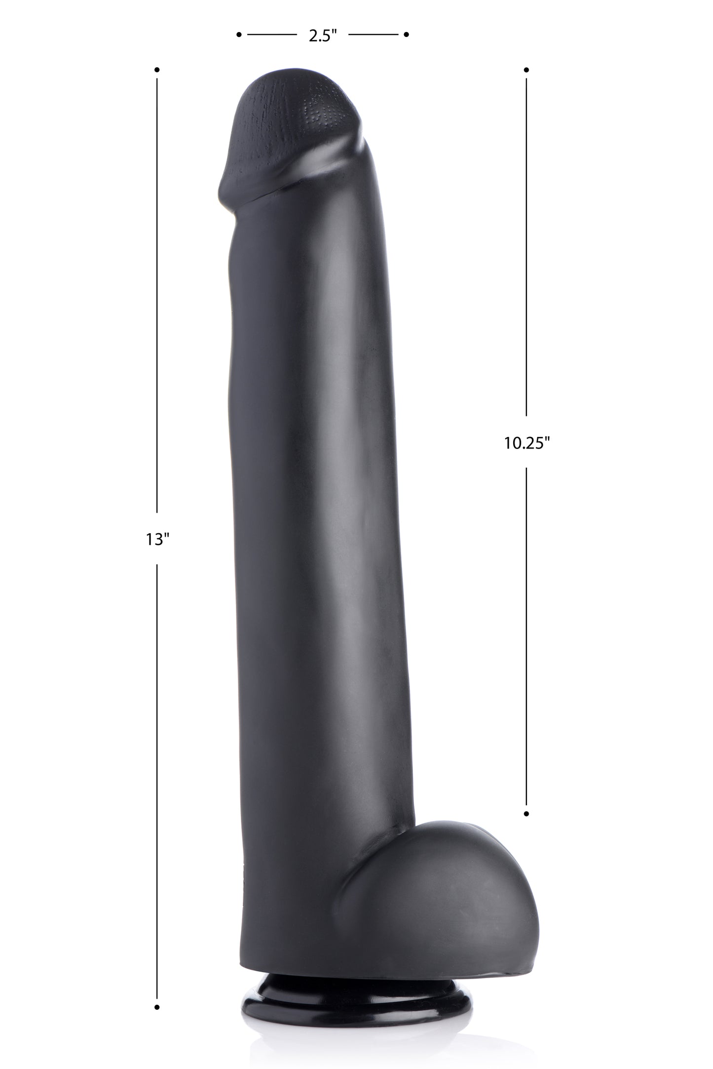 The Master Suction Cup Dildo - Black