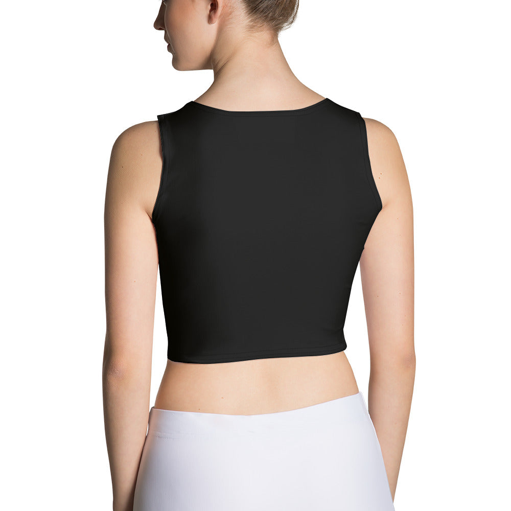 Pocket full logo crop top - Black - Not Very Vanilla