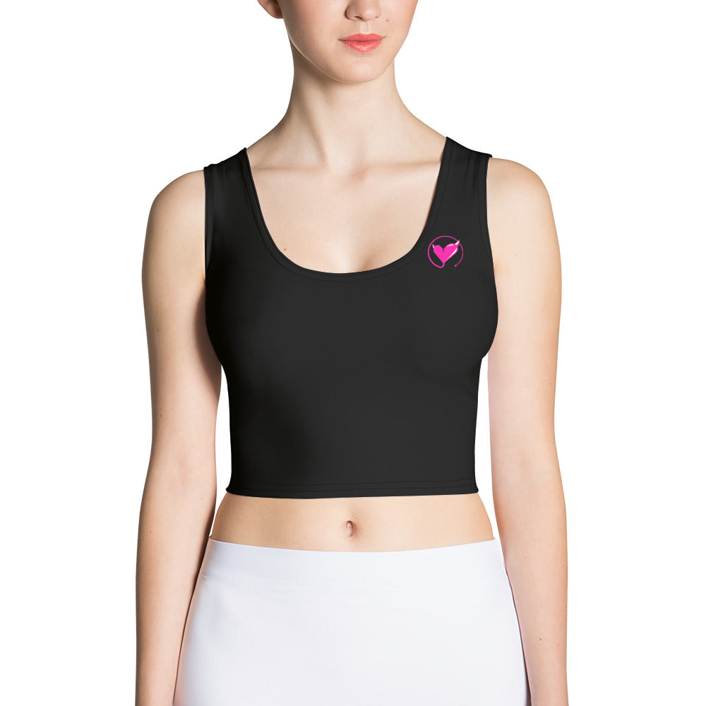 Pocket Icon Crop Top w/ Hot Pink - Not Very Vanilla