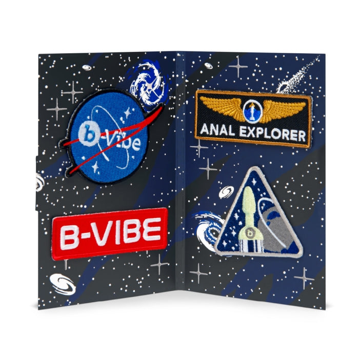 b-Vibe Limited Edition 10-Piece Asstronaut Glow-in-the-Dark Butt Play Set - Not Very Vanilla