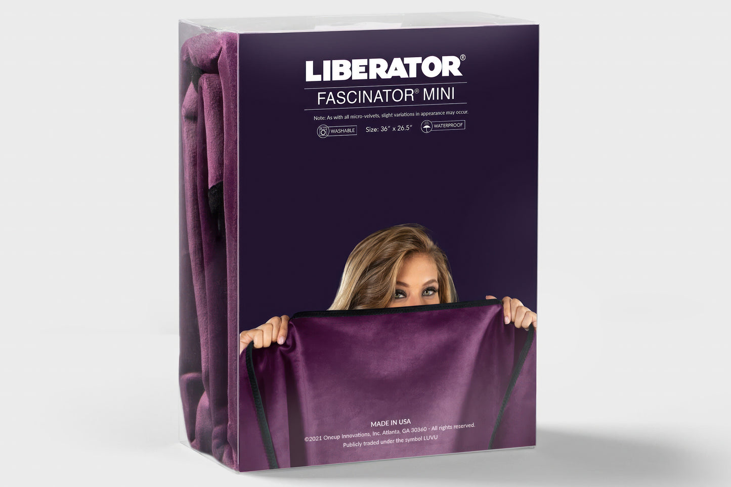 Liberator Fascinator Throw - Moisture-proof Sensual Blanket, Mini Size, Microvelvet - Not Very Vanilla