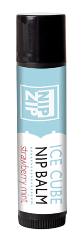 Nip Zip Ice Cube Nip Balm - Strawberry Mint - Tube Carded - Not Very Vanilla