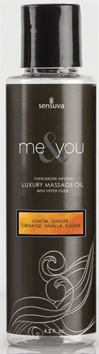 Me and You Massage Oil - Lemon Ginger Orange Vanilla Sugar - 4.2 Fl. Oz. - Not Very Vanilla