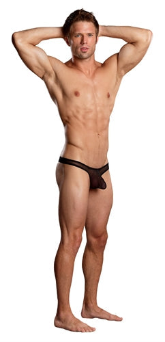 Euro Male Mini Pouch Thong - Small-Medium - Black - Not Very Vanilla