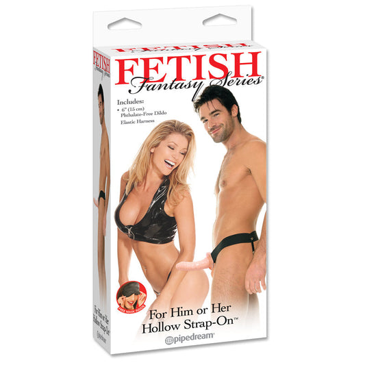 Fetish Fantasy Series for Him or Her Hollow Strap-on - Flesh - Not Very Vanilla