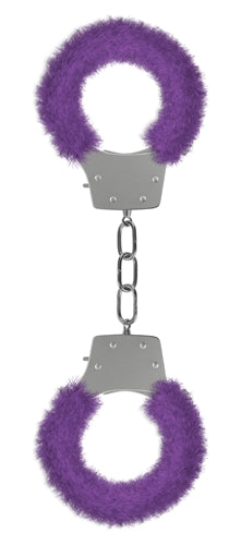 Pleasure Handcuffs Furry - Purple - Not Very Vanilla