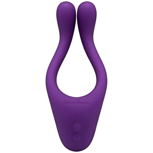 Tryst Multi Erogenous Zone Silicone Massager - Purple - Not Very Vanilla