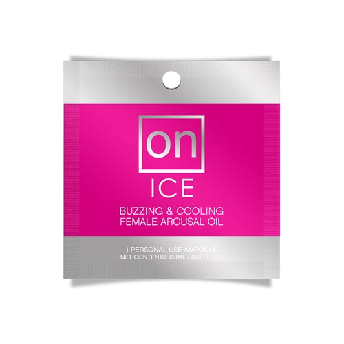 On Ice Buzzing & Cooling Female Arousal Oil - 0.01 Oz. Ampoule - Not Very Vanilla