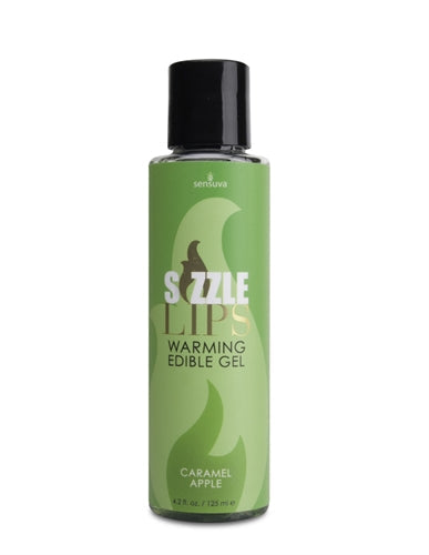 Sizzle Lips Warming Edible Gel - Caramel Apple - 4.2 Oz. - Not Very Vanilla