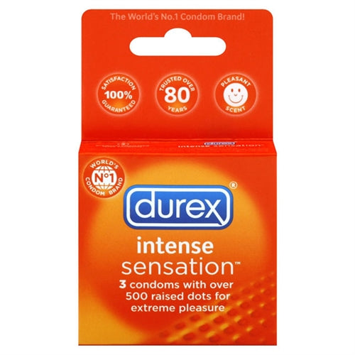 Durex Intense Sensation - 3 Pack - Not Very Vanilla