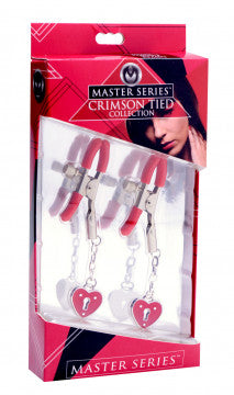 Charmed Heart Padlock Nipple Clamps - Not Very Vanilla