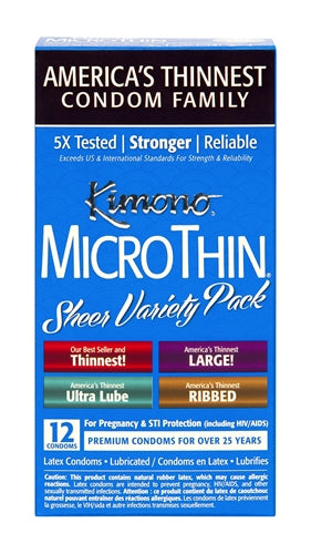 Kimono Microthin Sheer Variety Pack - 12 Count - Not Very Vanilla