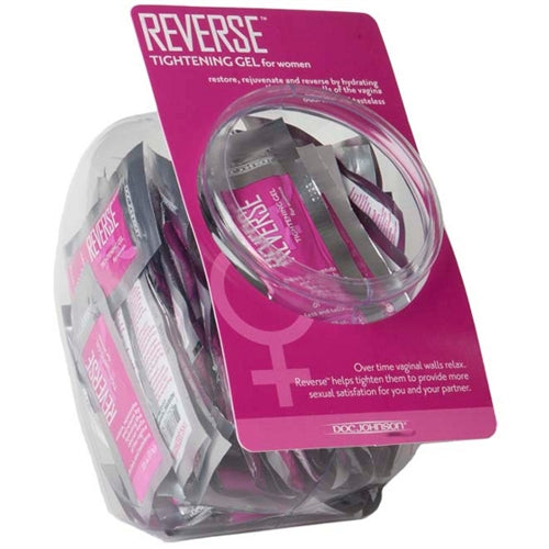 Reverse Tightening Gel for Women - 100 Piece Fishbowl - 0.25 Oz Packets - Not Very Vanilla