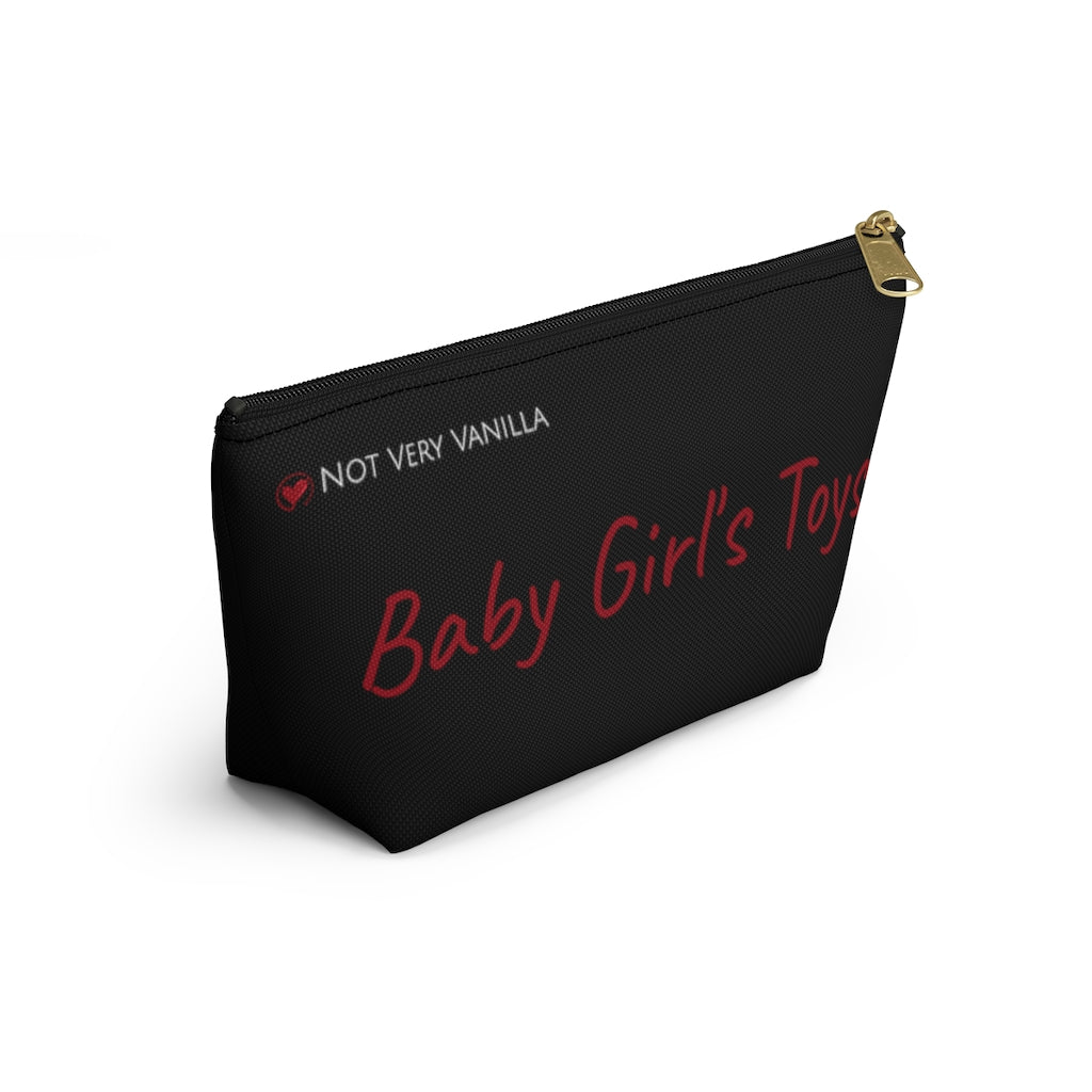 T-bottom Toy Pouch - Black (Baby Girl’s Toys) - Not Very Vanilla