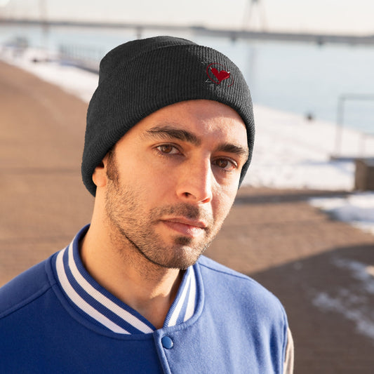 Full Logo Knit Beanie - Not Very Vanilla