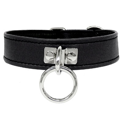 Leather Ring Collar - Not Very Vanilla