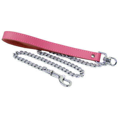 Chain And Leather Leash - Not Very Vanilla