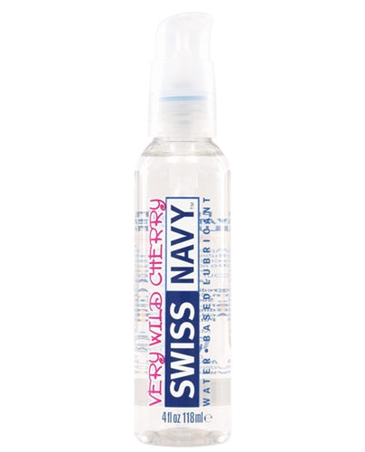 Swiss Navy Flavors Water Based Lubricant - Very Wild Cherry 4 Fl. Oz. - Not Very Vanilla