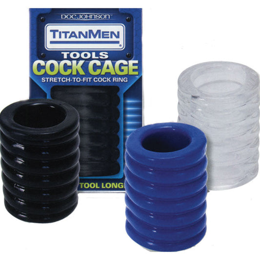 TitanMen - Cock Cage Blue - Not Very Vanilla