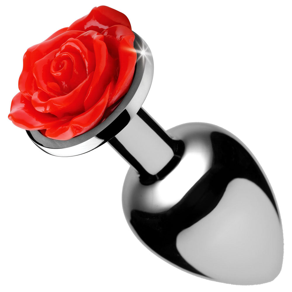 Red Rose Anal Plug - Small - Not Very Vanilla