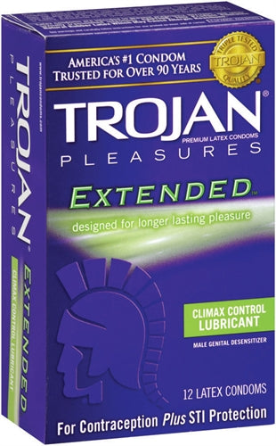 Trojan Pleasures Extended Pleasure - 12 Pack - Not Very Vanilla