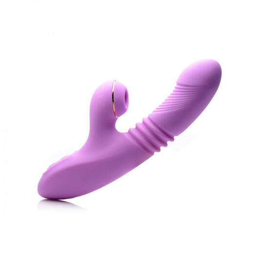 Shegasm Thrusting Suction Rabbit - Purple - Not Very Vanilla