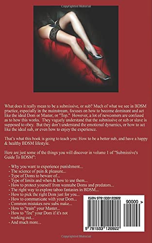 Submissive's Guide To BDSM Vol. 1: 66 Tips On How To Enjoy Happy & Healthy BDSM Relationship As A Sub (Guide to Healthy Bdsm) - Not Very Vanilla